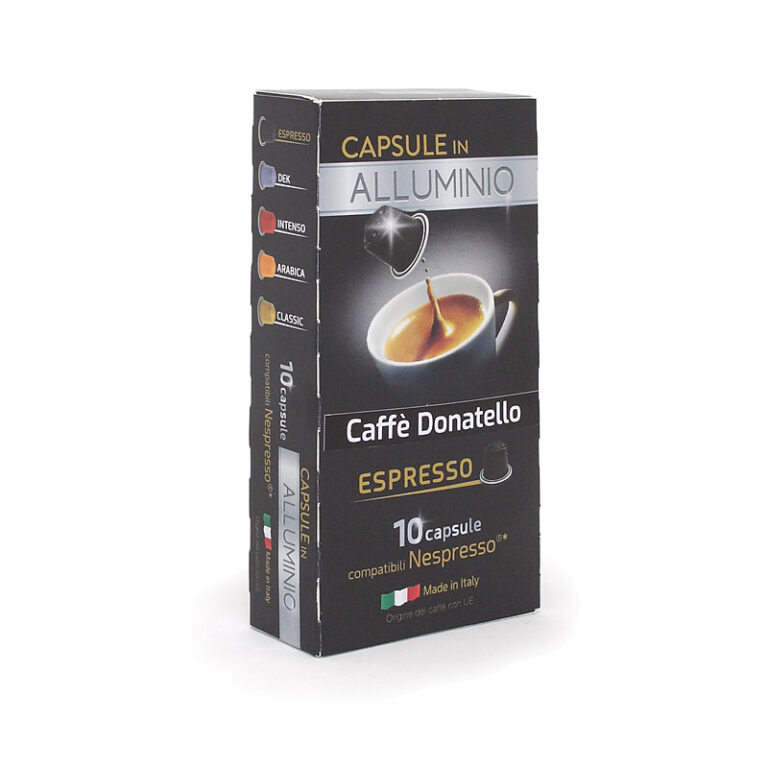 Espresso coffee in Nespresso compatible capsules